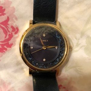 Timex Blue/Gold Watch